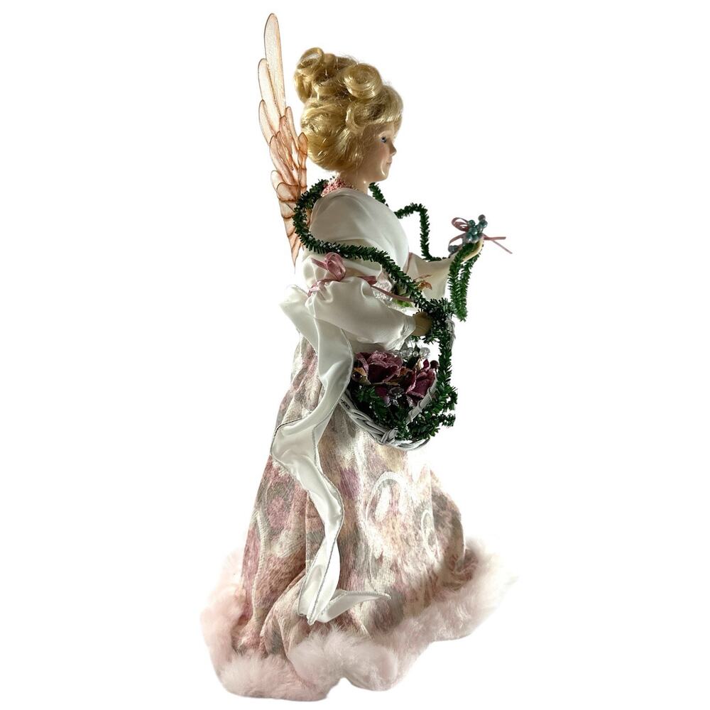 Vintage 1997 House of Lloyd Crystal Nicole 17” Angel Christmas Tree Topper Box - Picture 5 of 10